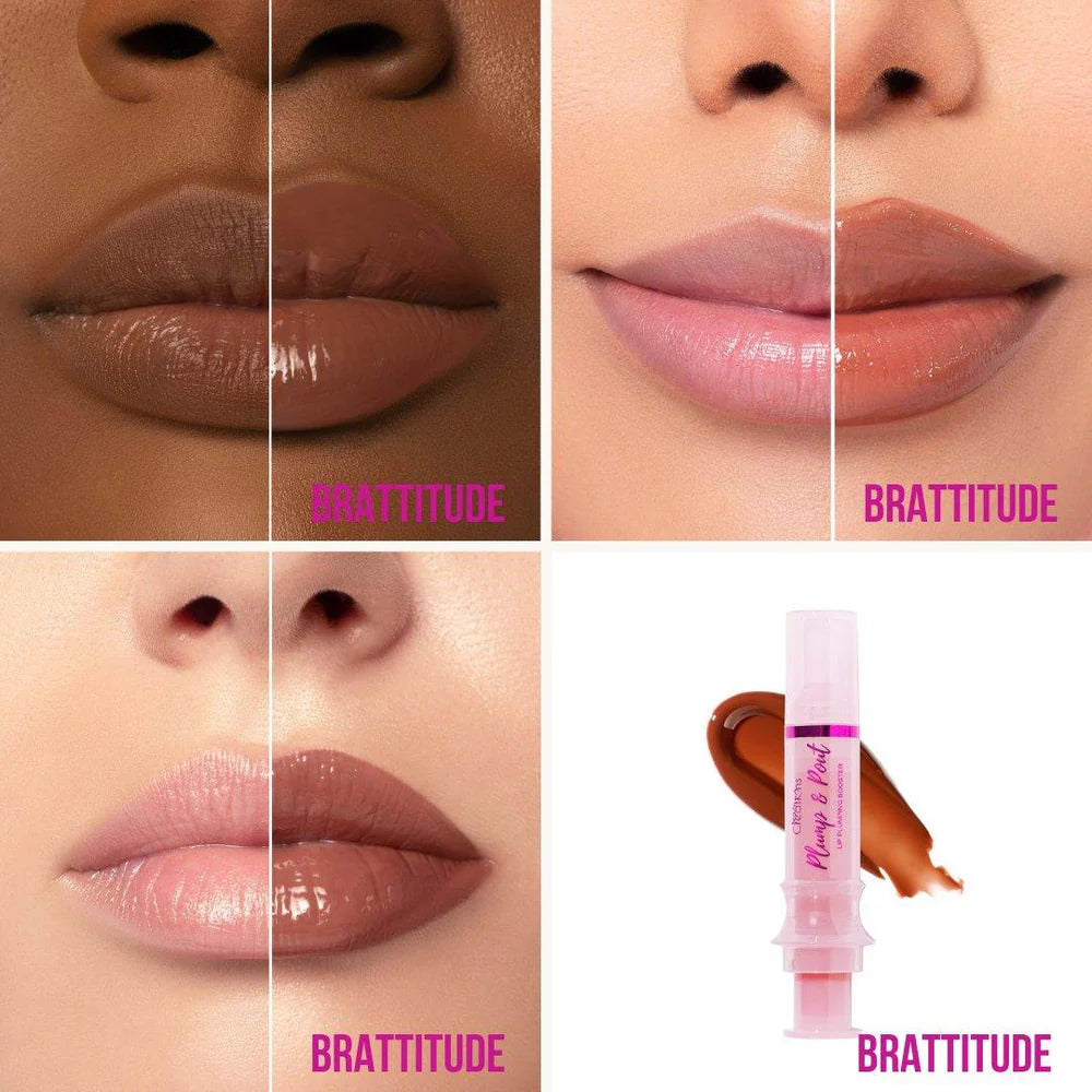 PLUMP & POUT LIP PLUMPING BOOSTER GLOSS ( BRATTITUDE)